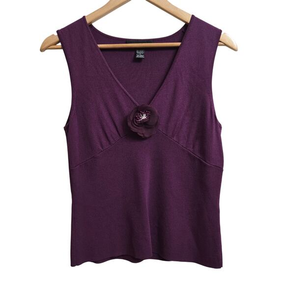 Cable & Gauge Tops - Cable & Gauge Women Y2K Whimsigoth Babydoll Flower Feminine Knit Going Out Top M